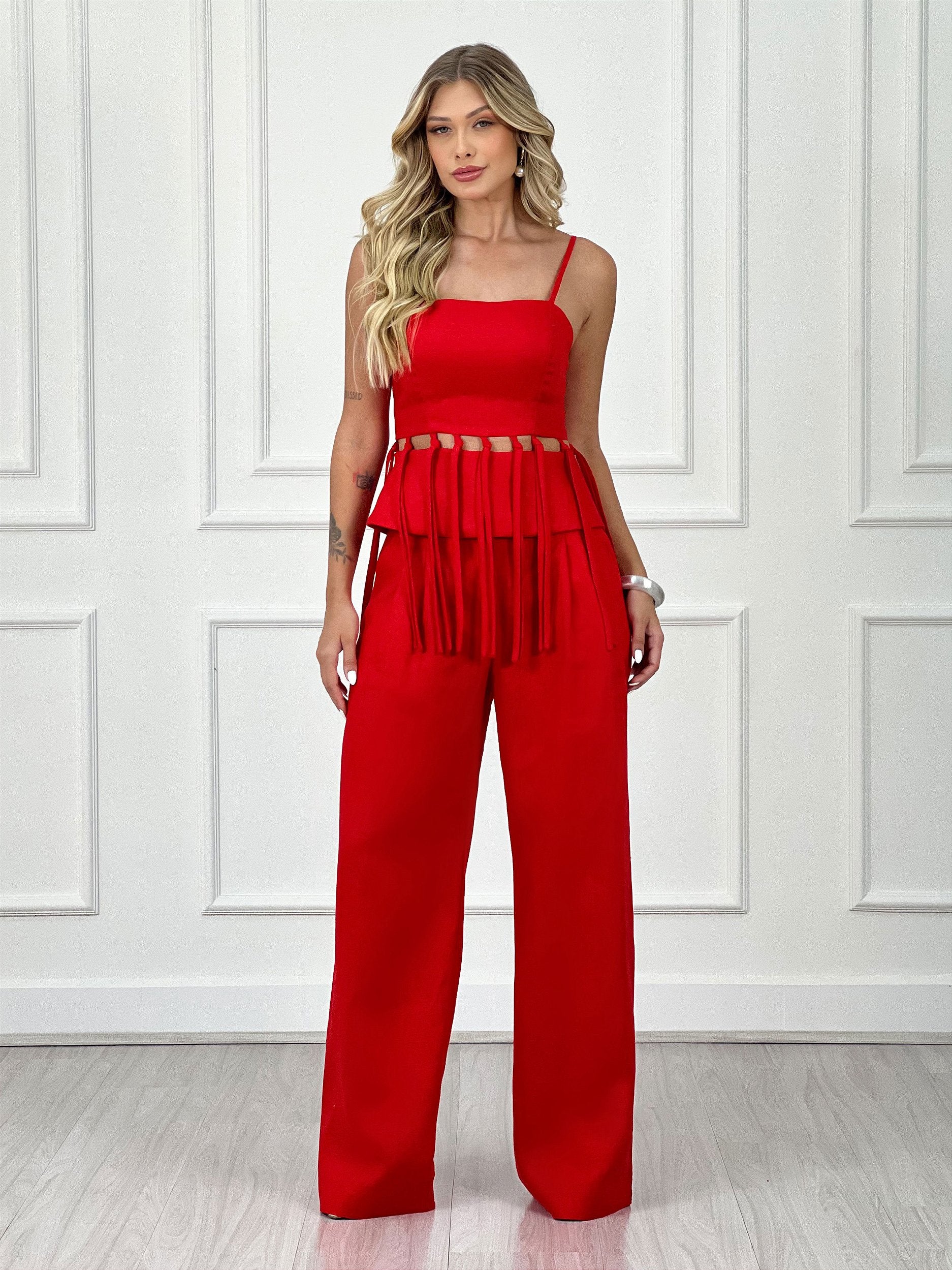 CALÇA WIDE LEG LINHO