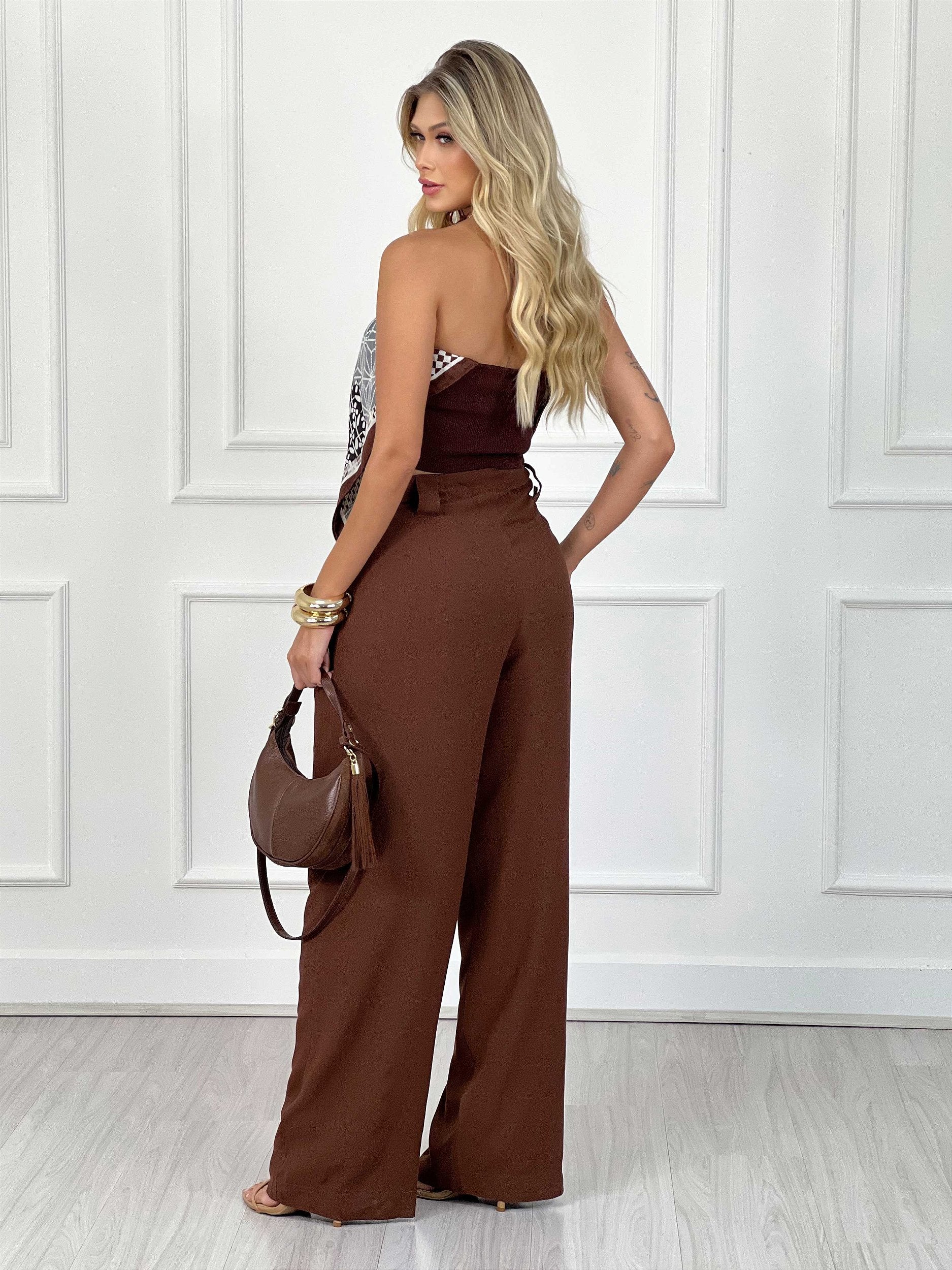 BLUSA CROPPED LENÇO